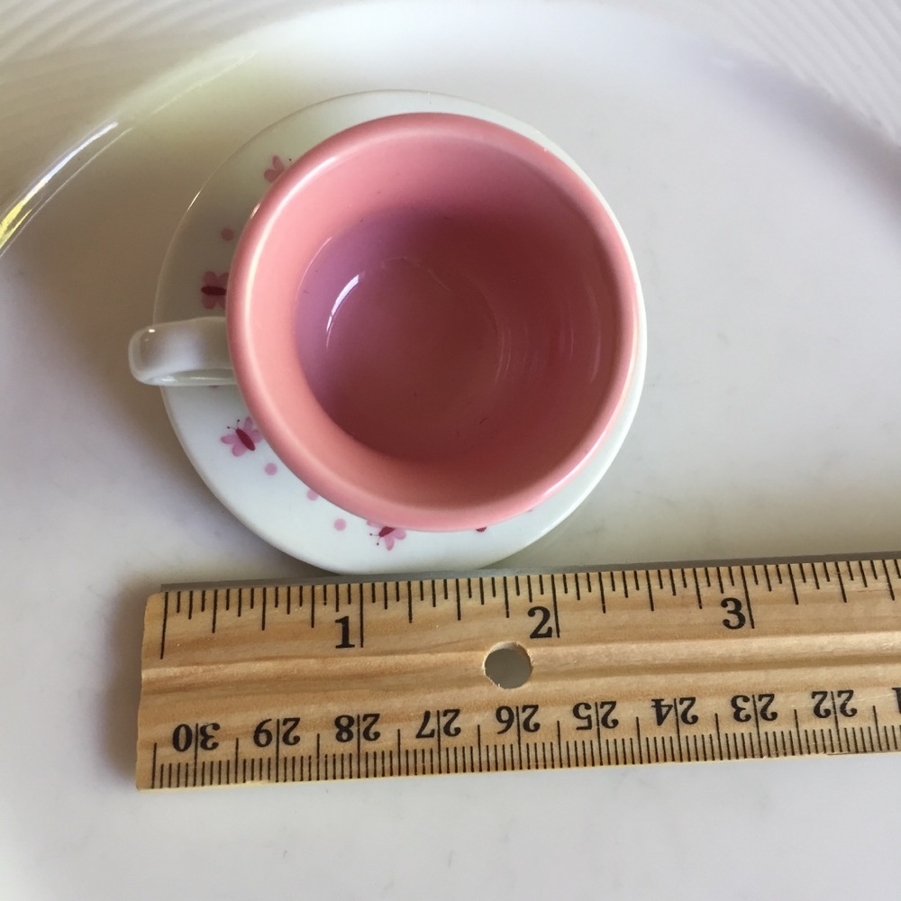 🦋 Lovely Unique Ceramic Butterfly Teacup Saucer Kawaii Pastel Hair Clip ☕️ - Picture 5 of 6